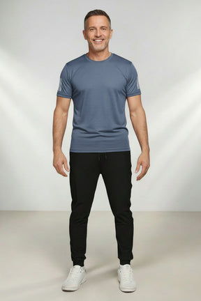 Camiseta Masculina De Seda Gelada (Tecnologia Ice Silk) – Slim Fit