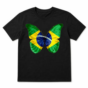 Camiseta Copa Brasil Borboleta - 100% Algodão