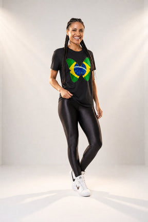 Camiseta Copa Brasil Borboleta - 100% Algodão