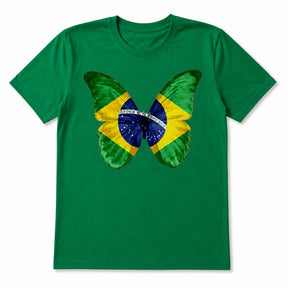 Camiseta Copa Brasil Borboleta - 100% Algodão