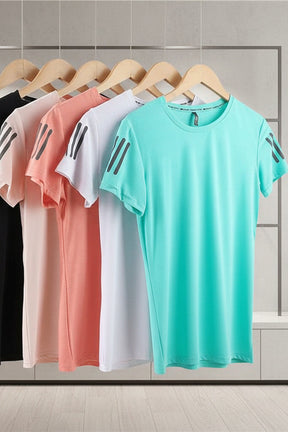 Camiseta Feminina De Seda Gelada (Tecnologia Ice Silk) – Slim Fit