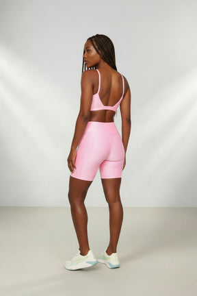 Conjunto Bermuda com Bolso e Top Poliamida Premium Canelado