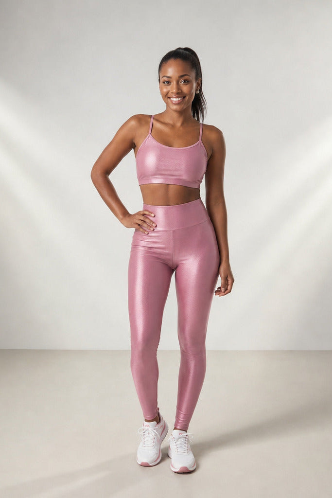Conjunto Fitness Poliamida Premium Canelado