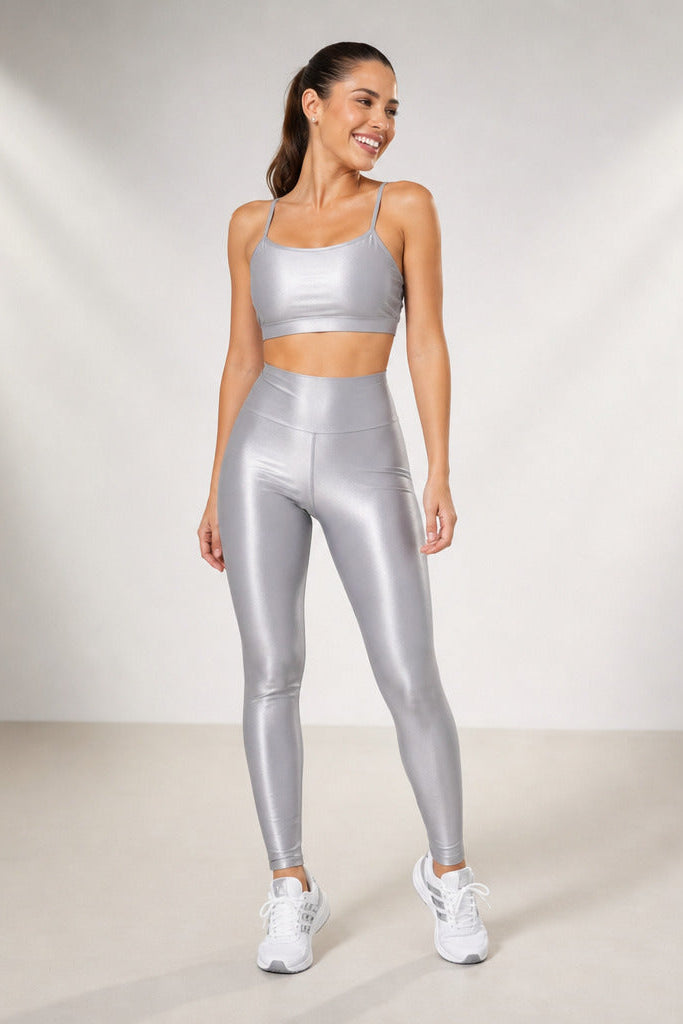 Conjunto Fitness Poliamida Premium Canelado