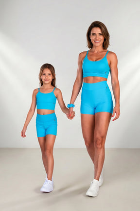 Conjunto Mãe e Filha Fitness - Top e Short -  Conexão, Estilo e Performance