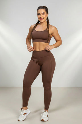 Conjunto Fitness Feminino com Legging e Top
