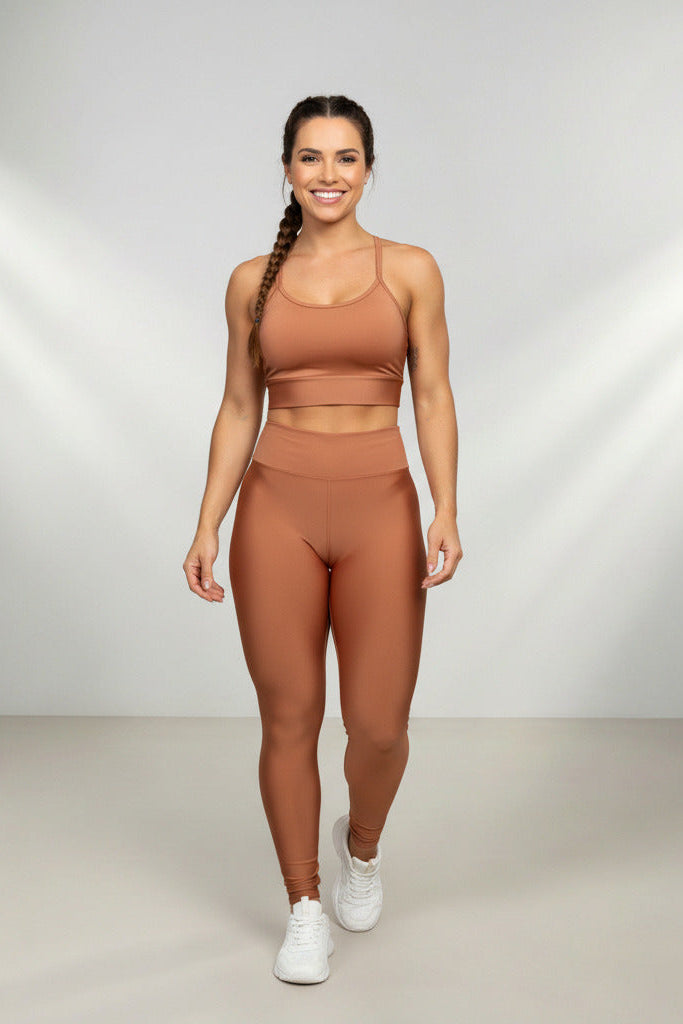 Conjunto Fitness Feminino com Legging e Top