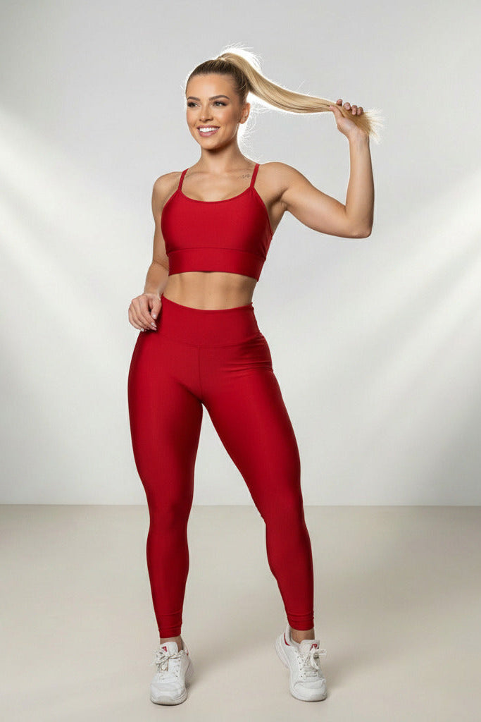 Conjunto Fitness Feminino com Legging e Top