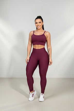 Conjunto Fitness Feminino com Legging e Top