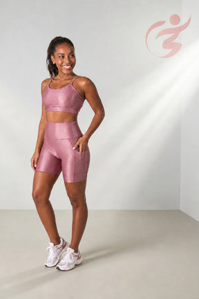 Bermuda Avulsa com Bolso Poliamida Premium Canelado