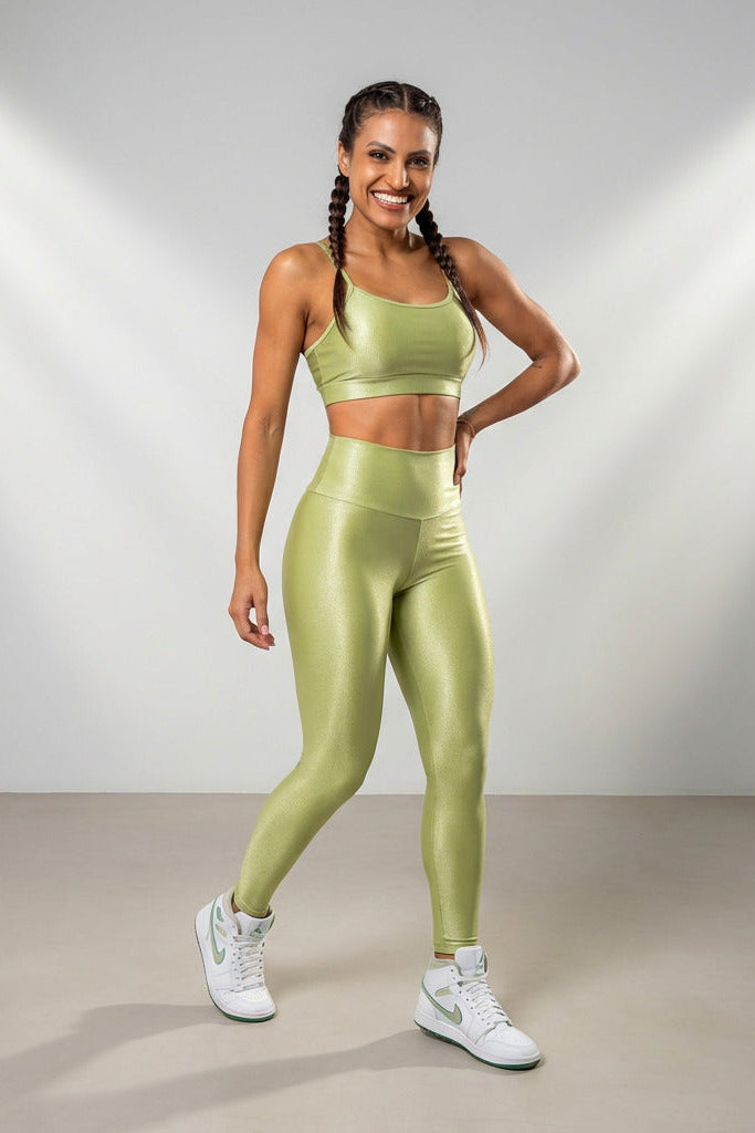 Conjunto Fitness Poliamida Premium Canelado