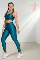 Conjunto Vibra Fitness Legging e Top Poliamida