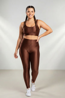 Conjunto Fitness Legging e Top Poliamida