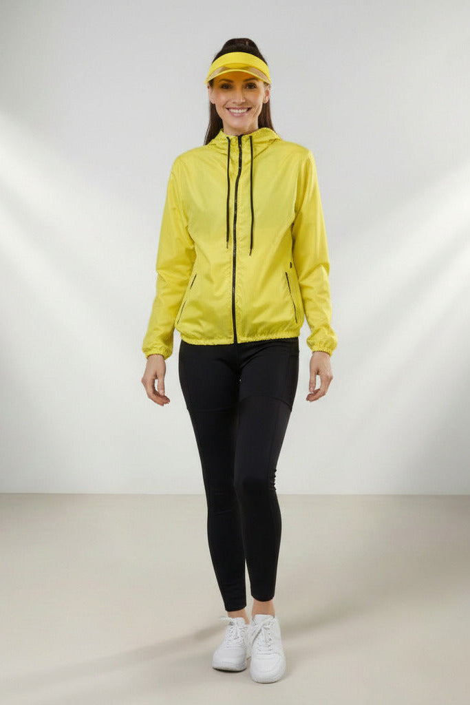 Jaqueta Corta Vento Feminina  – Leve, Repelente à Água, FPU50 – Sportswear