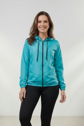 Jaqueta Corta Vento Feminina  – Leve, Repelente à Água, FPU50 – Sportswear