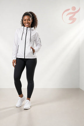 Jaqueta Corta Vento Feminina  – Leve, Repelente à Água, FPU50 – Sportswear
