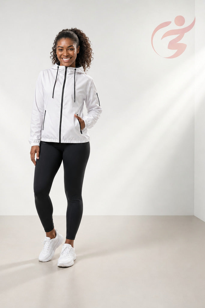 Jaqueta Corta Vento Feminina  – Leve, Repelente à Água, FPU50 – Sportswear