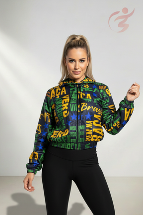 Jaqueta Bomber Corta Vento Feminina Estampada   - Edição Limitada !!