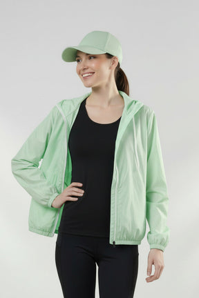 Jaqueta Corta Vento Feminina  – Leve, Repelente à Água, FPU50 – Sportswear