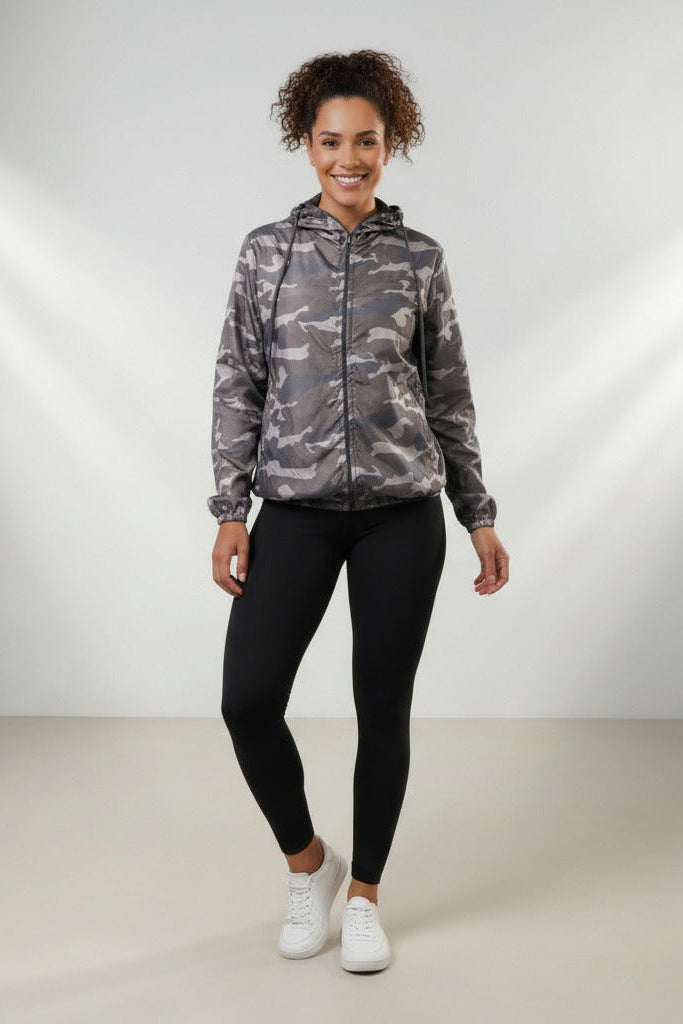 Jaqueta Corta Vento Feminina  – Leve, Repelente à Água, FPU50 – Sportswear