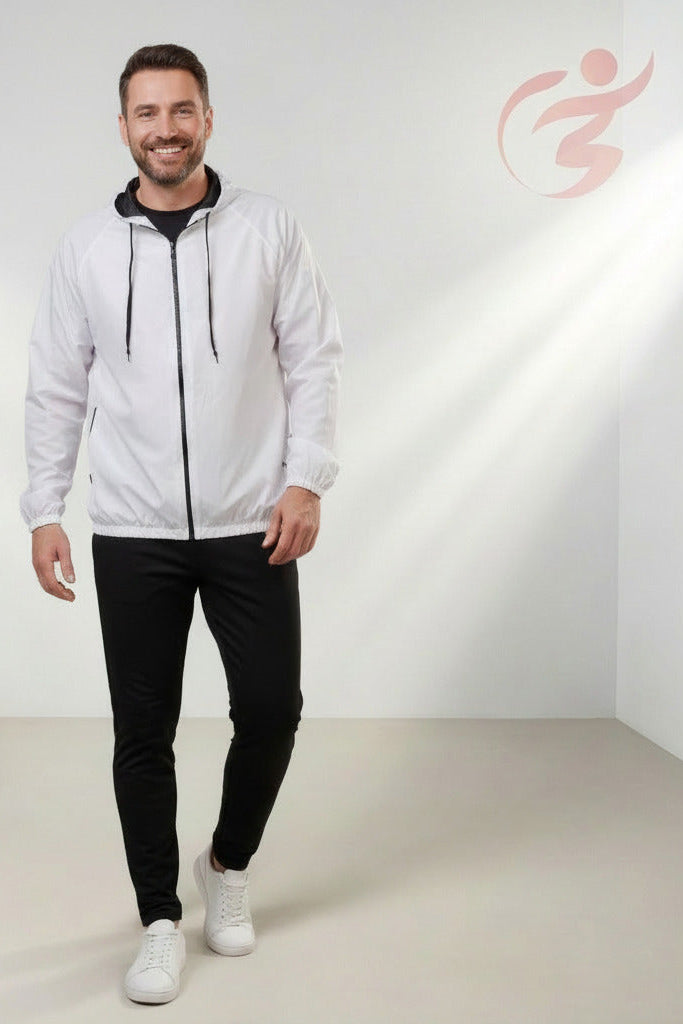 Jaqueta Corta Vento Masculina – Leve, Repelente à Água, FPU50 – Sportswear