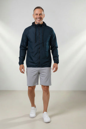 Jaqueta Corta Vento Masculina – Leve, Repelente à Água, FPU50 – Sportswear