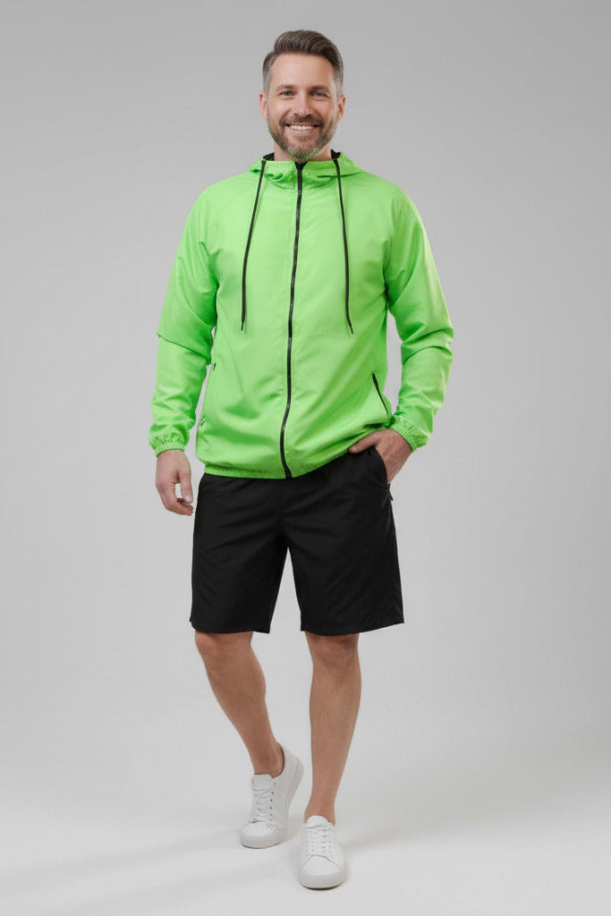 Jaqueta Corta Vento Masculina – Leve, Repelente à Água, FPU50 – Sportswear
