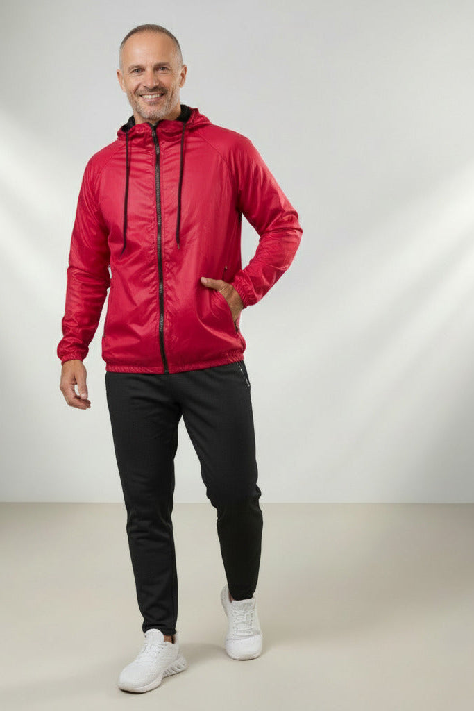 Jaqueta Corta Vento Masculina – Leve, Repelente à Água, FPU50 – Sportswear