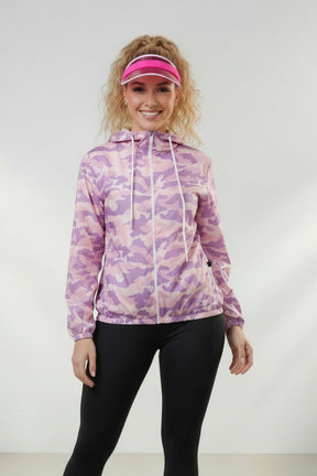 Jaqueta Corta Vento Feminina  – Leve, Repelente à Água, FPU50 – Sportswear