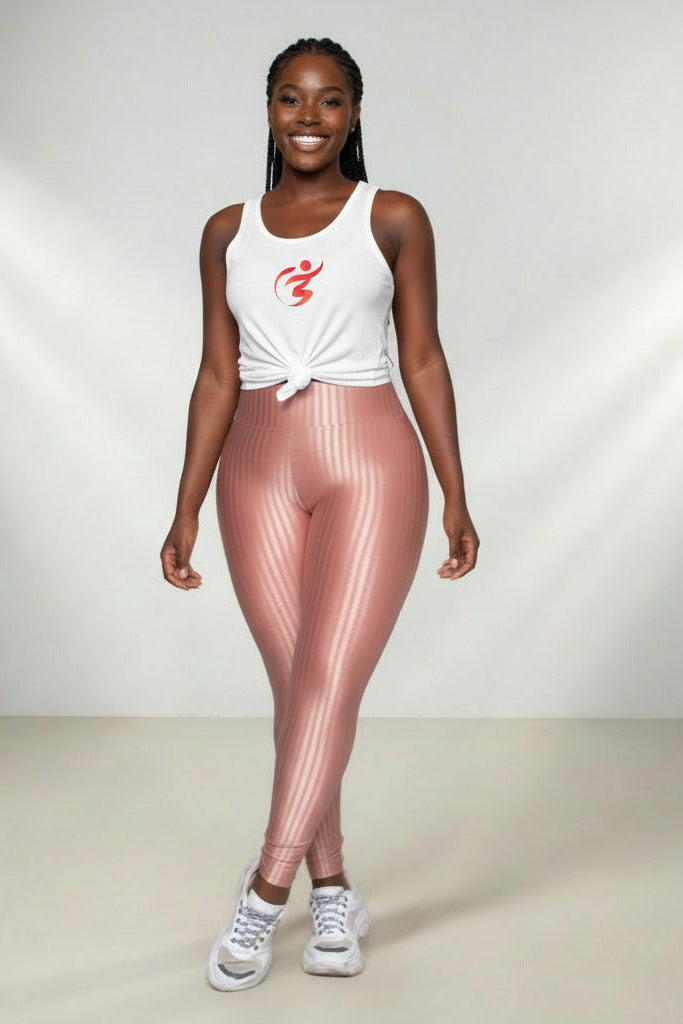 Calça Legging Feminina em Poliamida com Brilho