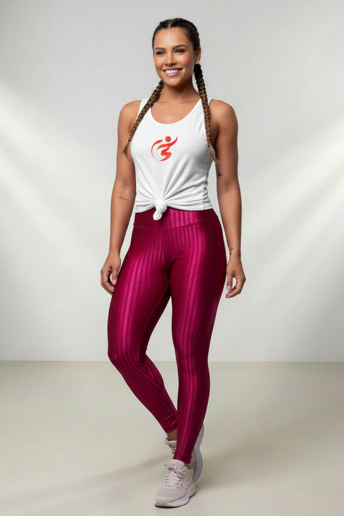 Calça Legging Feminina em Poliamida com Brilho