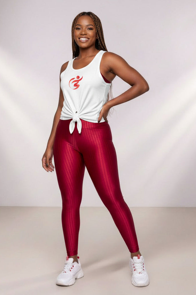 Calça Legging Feminina em Poliamida com Brilho