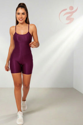 Macaquinho Fitness Poliamida Premium Canelado