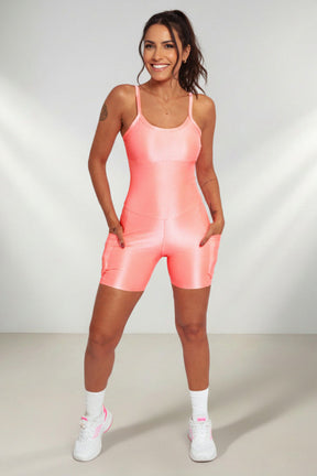 Macaquinho Fitness Poliamida Premium Canelado