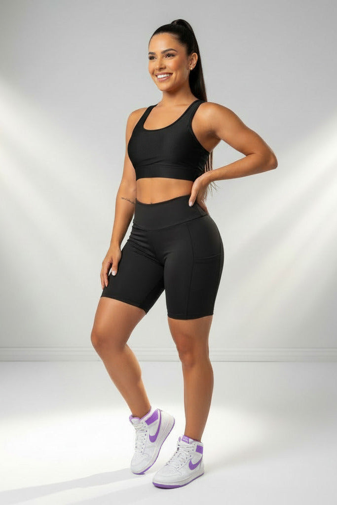 Bermuda Fitness Proteção UV50+ em Poliamida