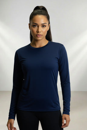 Blusa Térmica Feminina  Manga Longa  - Proteção Uv50+ - Poliamida Tecido Gelado