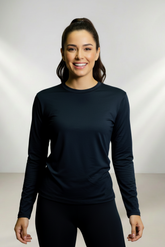 Blusa Térmica Feminina  Manga Longa  - Proteção Uv50+ - Poliamida Tecido Gelado