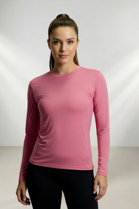 Blusa Térmica Feminina  Manga Longa  - Proteção Uv50+ - Poliamida Tecido Gelado