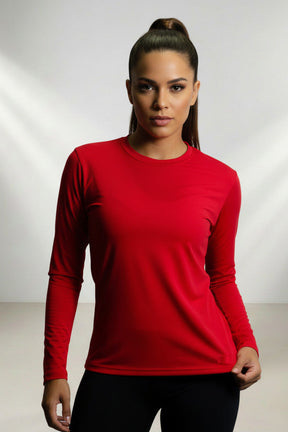 Blusa Térmica Feminina  Manga Longa  - Proteção Uv50+ - Poliamida Tecido Gelado