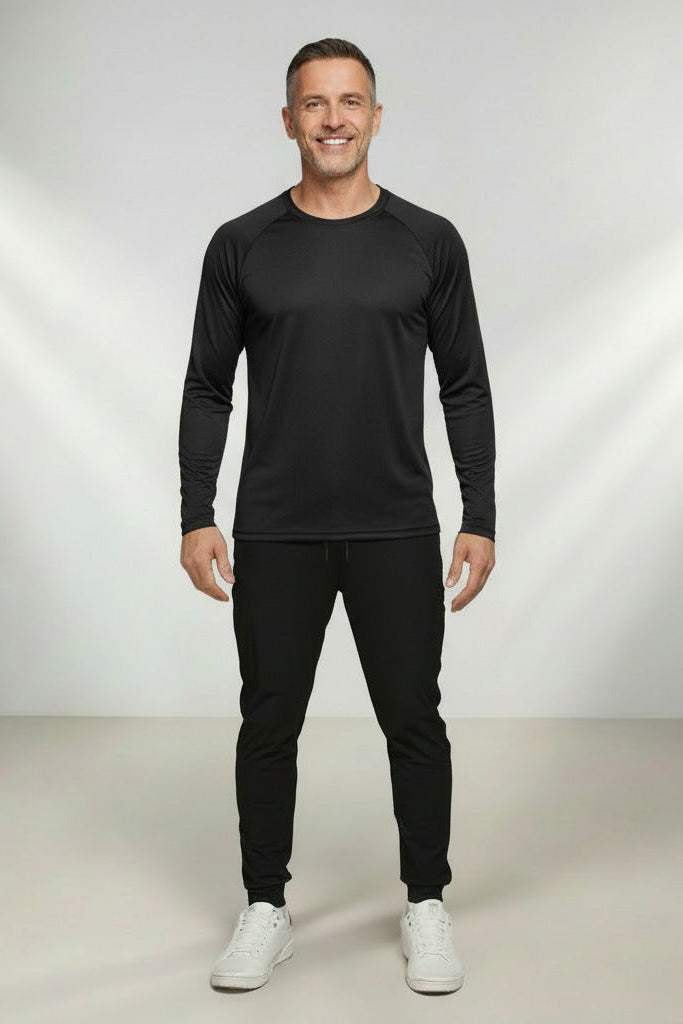 Blusa Térmica Masculina Manga Longa  - Proteção Uv50+ - Poliamida Tecido Gelado