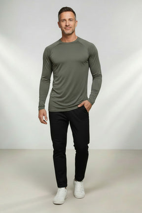 Blusa Térmica Masculina Manga Longa  - Proteção Uv50+ - Poliamida Tecido Gelado