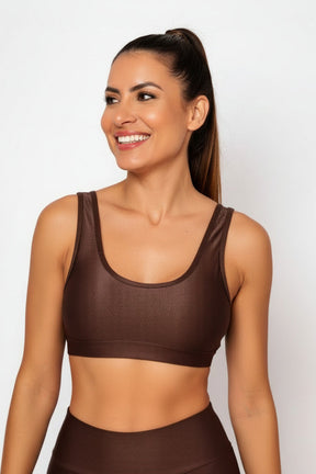 Top Regata Fitness Poliamida Premium Canelado