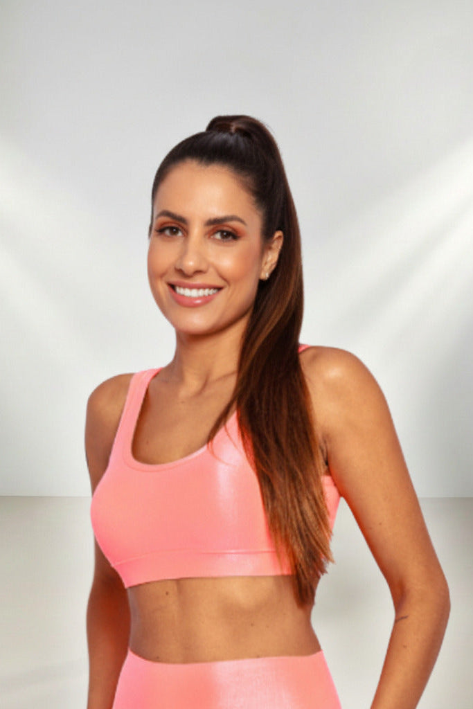 Top Regata Fitness Poliamida Premium Canelado