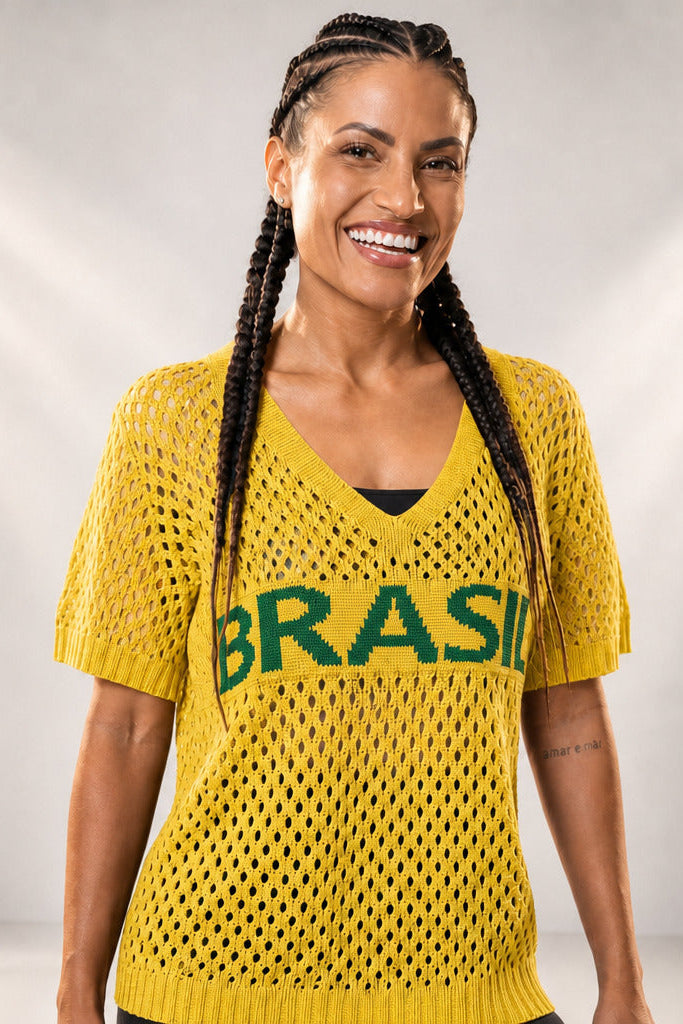 Camiseta em Tricot Copa Brasil