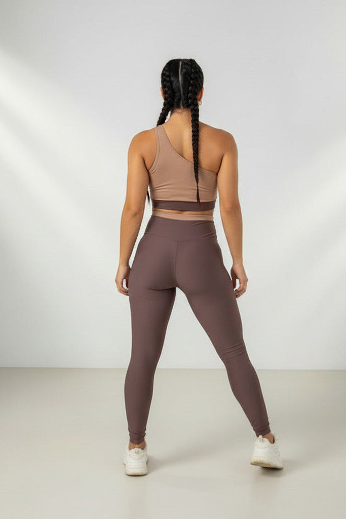Conjunto Legging e Top Fitness Feminino - Coleção Vértice