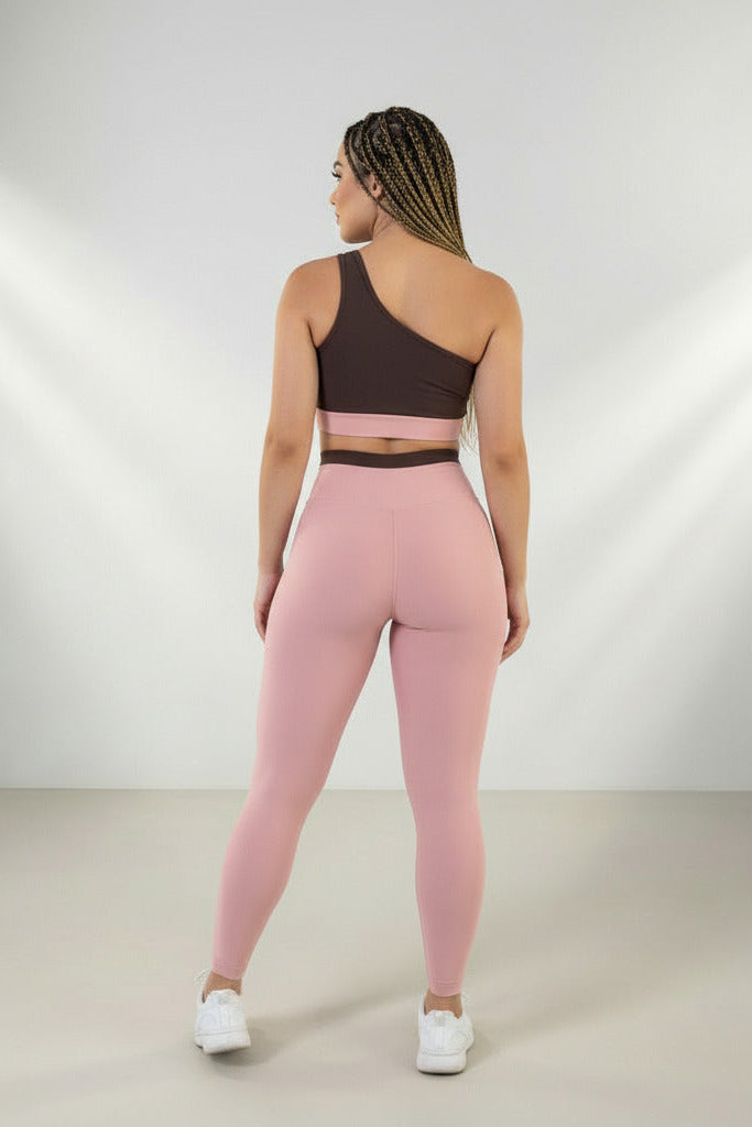Conjunto Legging e Top Fitness Feminino - Coleção Vértice