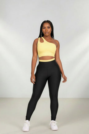 Conjunto Legging e Top Fitness Feminino - Coleção Vértice