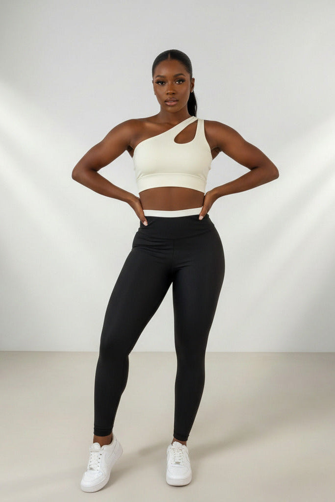 Conjunto Legging e Top Fitness Feminino - Coleção Vértice