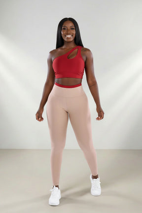Conjunto Legging e Top Fitness Feminino - Coleção Vértice