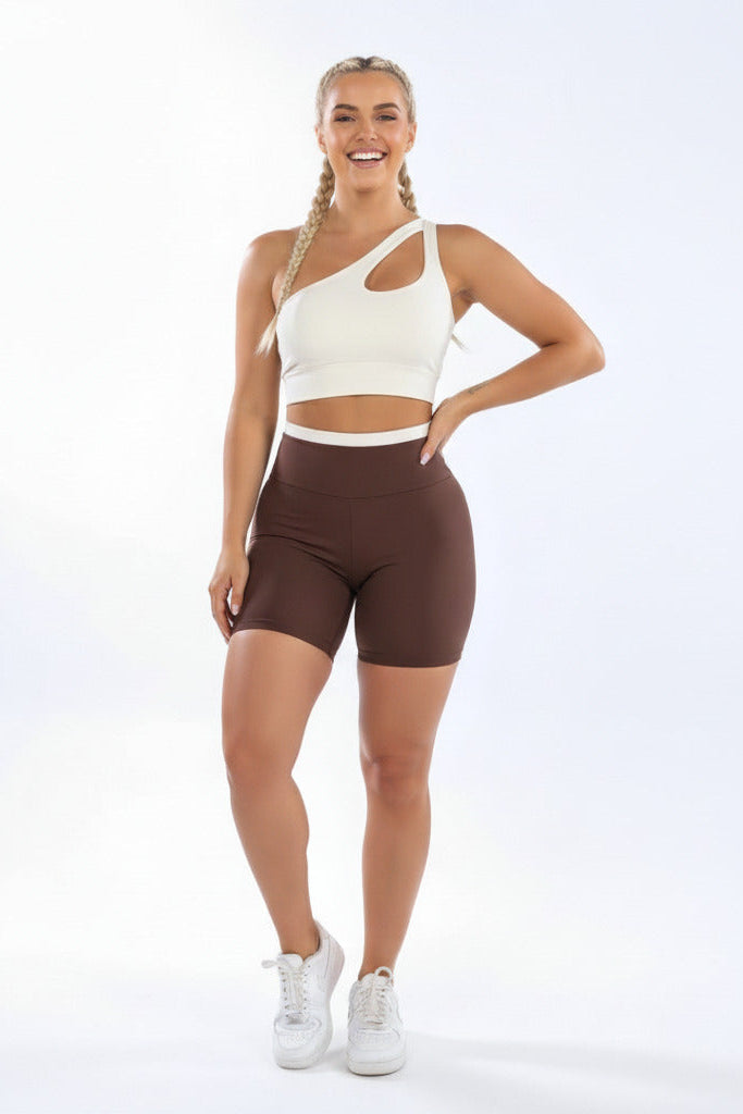 Conjunto Short e Top Fitness Feminino - Coleção Vértice